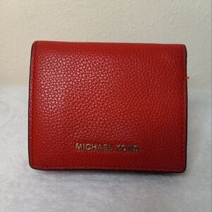Michael Kors Red Leather Wallet